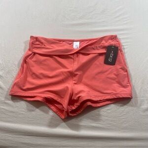 BCG Swim Shorts Pink Athletic Shorts Elastic Waistband Streamlined Lined  NWT